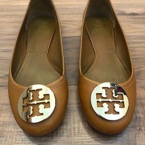 Tory Burch Flats size 7.5 in camel brown